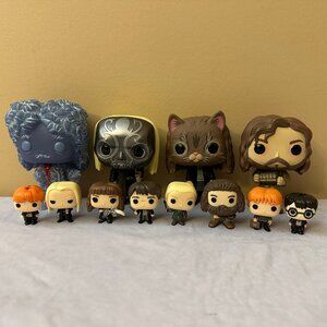 12 Harry Potter Funko Pops / 4 Full Size and 8 Minis / Loose